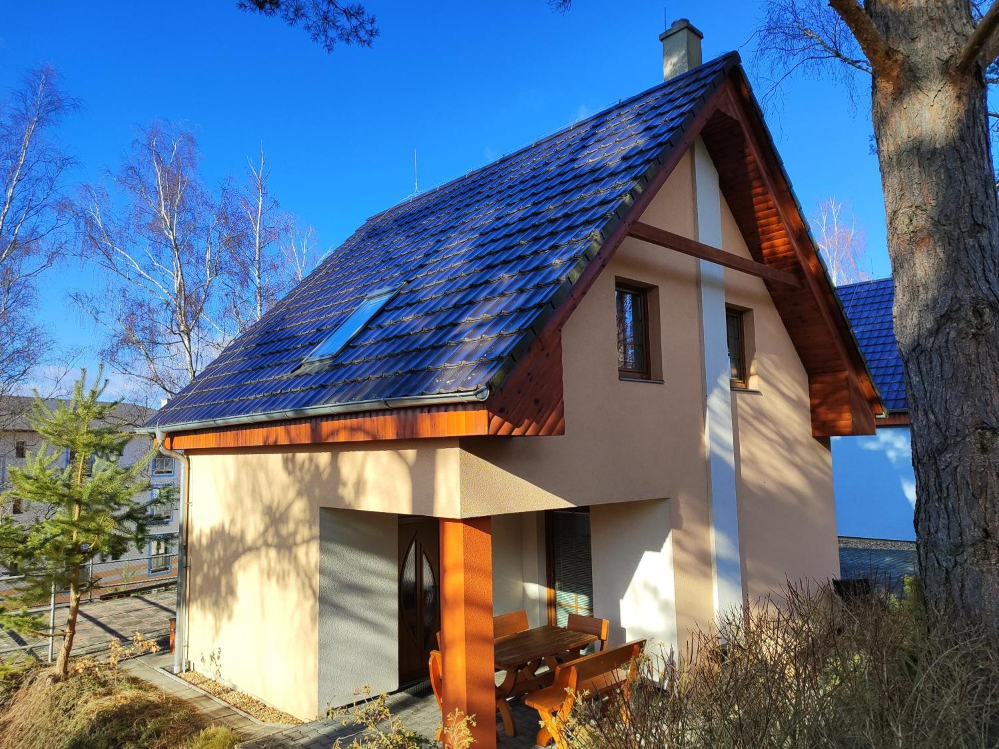 Chaty Kolodeje - Ubytovani U Reky V Soukromem Arealu-Orange Kolodeje nad Luznici Buitenkant foto